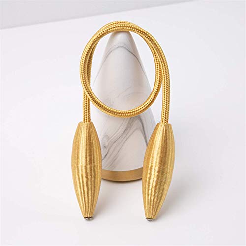 SWTOOL 2-Pack Curtain Holdbacks Curtains Tiebacks Home Decorative Window Drape Twist TieBacks Random Modelling Curtain Holdbacks (Gold) - Image 4