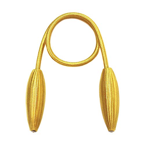 SWTOOL 2-Pack Curtain Holdbacks Curtains Tiebacks Home Decorative Window Drape Twist TieBacks Random Modelling Curtain Holdbacks (Gold) - Image 3