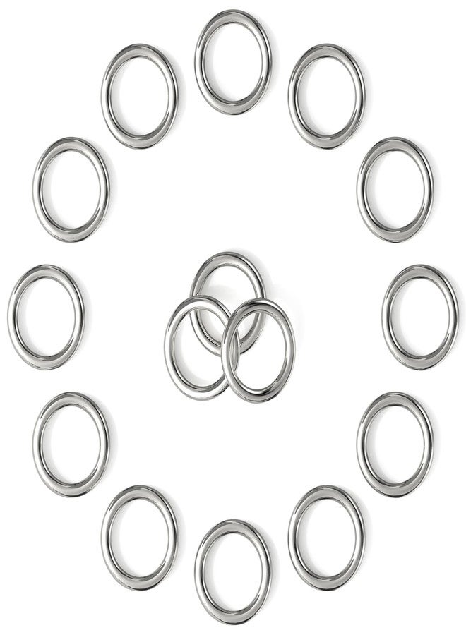 BEYOURD Stainless Steel O Rings 1 Inch, Round Metal Ring Buckles, Solid Welded Metal Loop for Dog Collars, Macrame, Hanging Strap Slings, 15PCS - Image 1