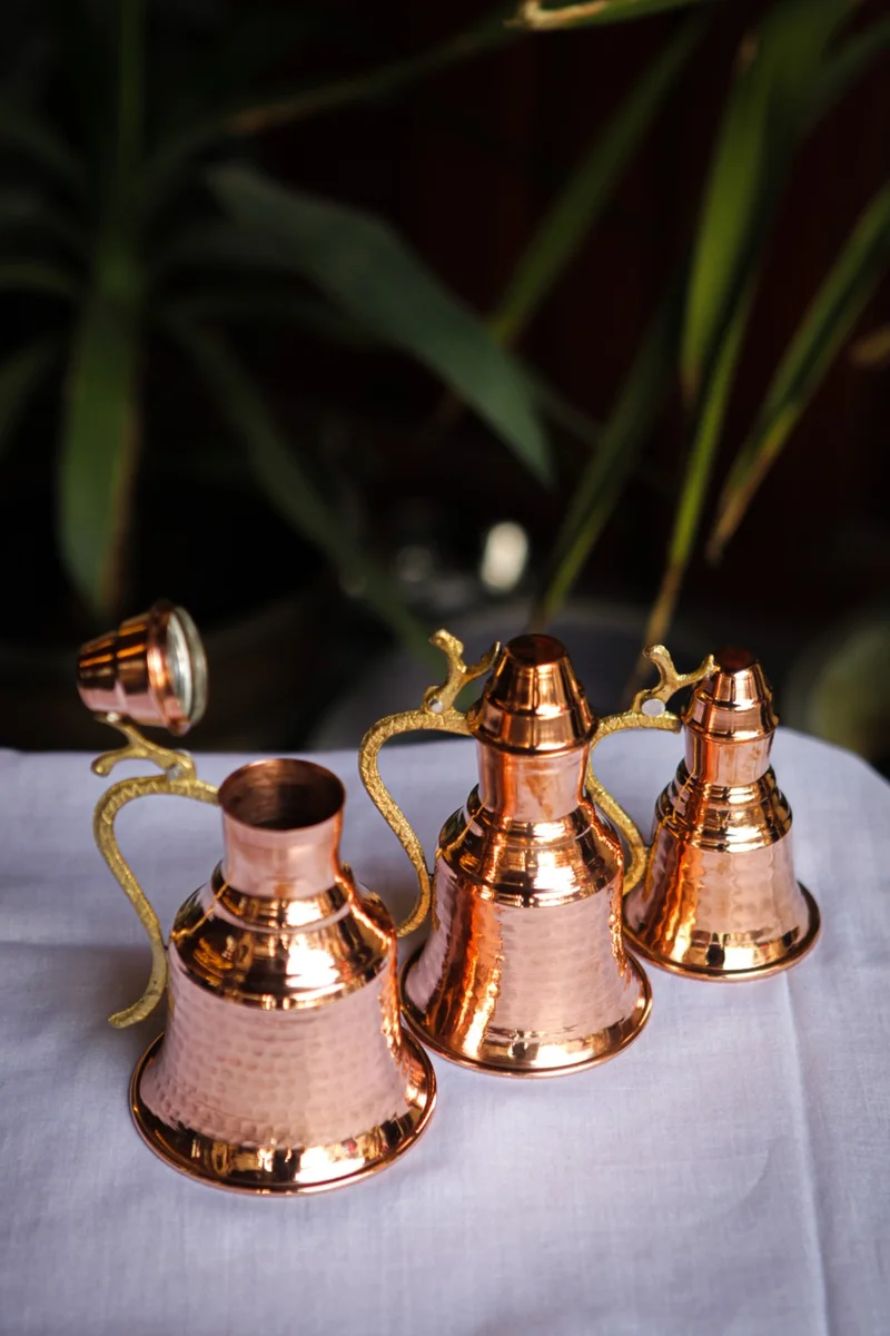 Antep Sepeti Antep Basket Copper Mini Jug Set