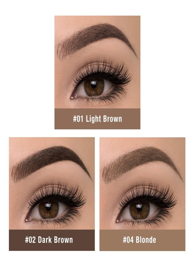 DATANSUN 3D Eyebrow Gel Kit With Brush【Smudge-proof】【Waterproof】【Long Lasting】Eyebrow Gel With Eyebrow Stencils for Shaping，＃01 Light Brown - Image 2
