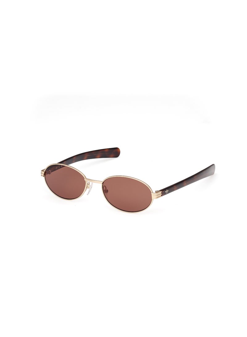 ADIDAS FULL RIM UNISEX OVAL GOLD METAL SUNGLASSES - Image 1