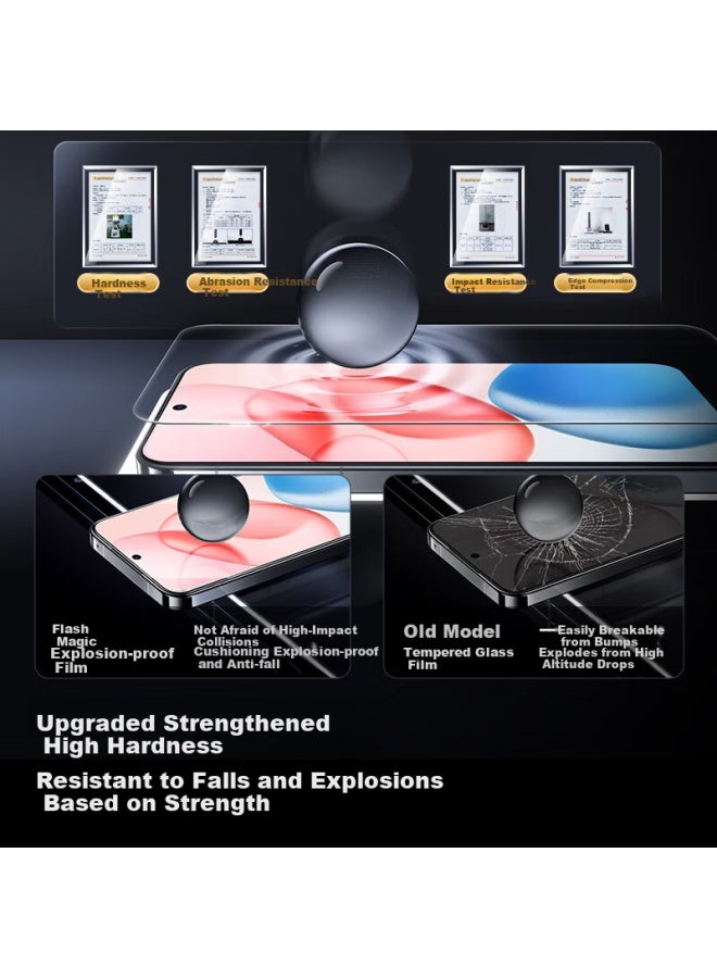 SmartDevil Shanmo Tempered Glass Screen Protector For Honor 400 Pro, High Definition Full Glass Anti-Explosion Anti-Drop Anti-Fingerprint Screen Protector, 2-Pack + Installation Tool - Image 2