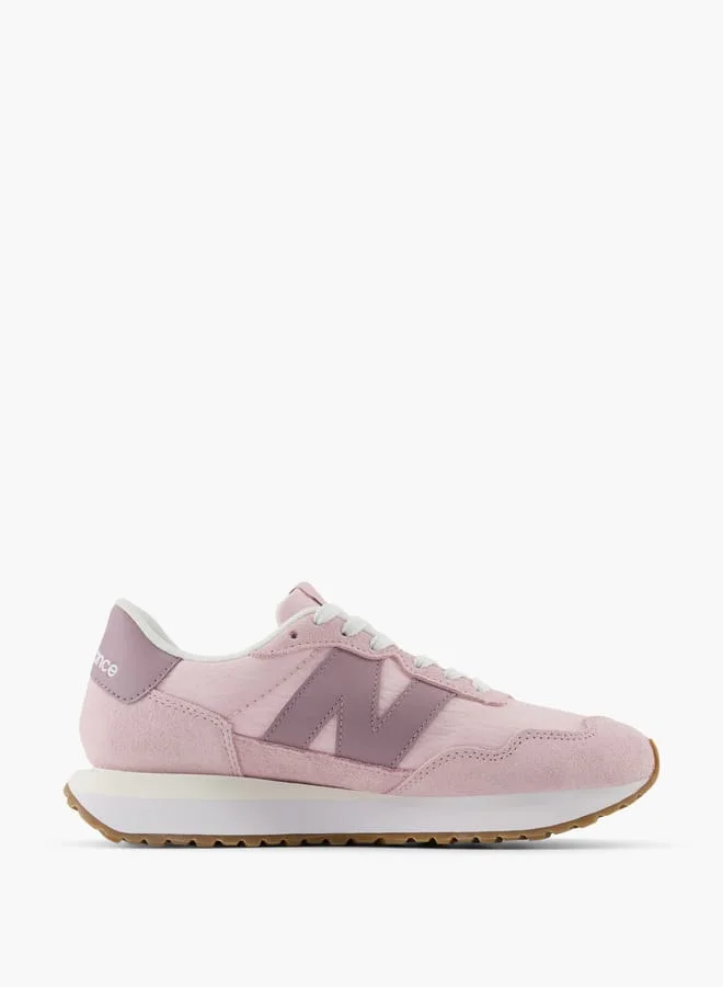 نيو بالانس Women's Logo Detail Lace-Up Sneakers - 237