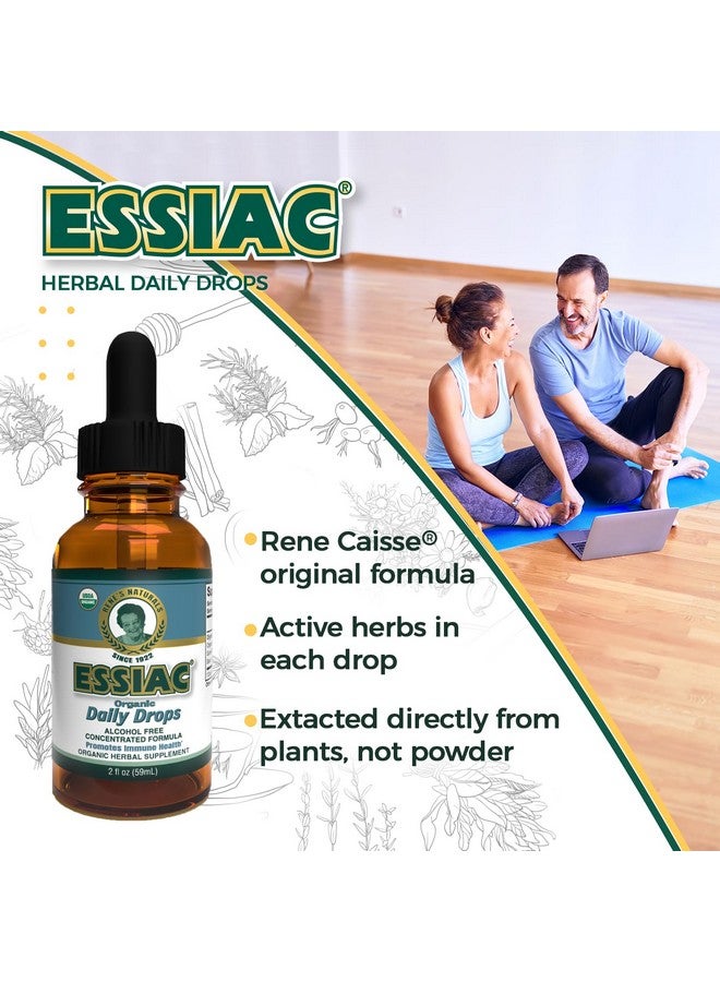 Essiac شاي إسيك الأصلي USDA العضوي قطرات يومية لتعزيز تصريف اللمفاوي ودعم المناعة | تركيبة مركزة خالية من الكحول | 2 أونصة (59 مل) - Image 3