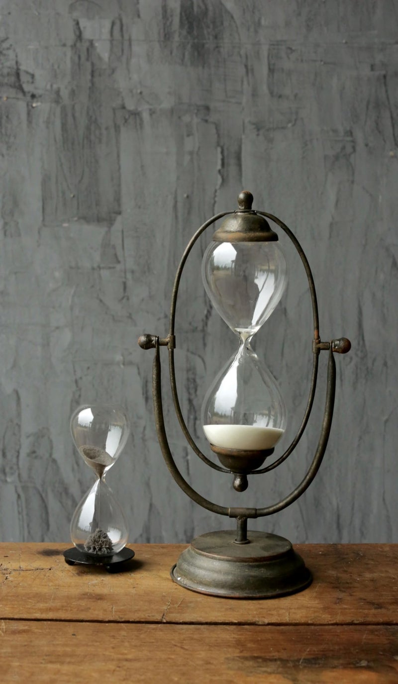 Creative Co-Op Decorative Metal & Glass Thirty Minute Hourglass - Image 5