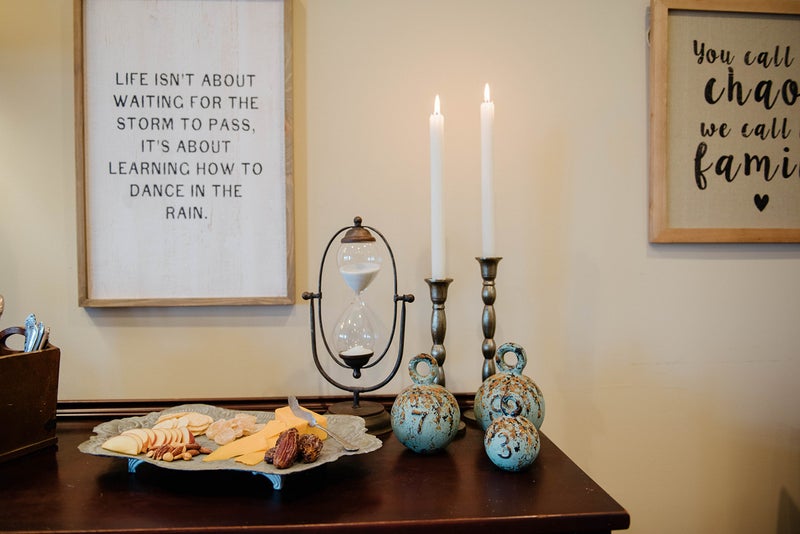 Creative Co-Op Decorative Metal & Glass Thirty Minute Hourglass - Image 4