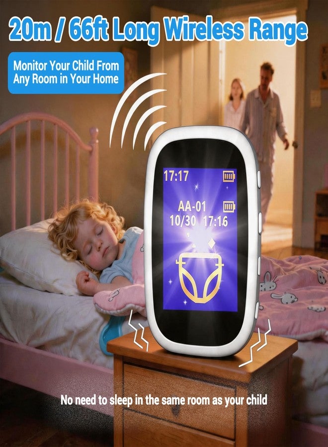 Zexyvor Wireless Bedwetting Alarm for Boys and Girls USB-C Rechargeable, High Sensitivity, Triple Alert with Flashing Light, Loud Sound, Vibration, Pee Alarm, Bedwetting Solutions, Night Time Potty Training - Image 3