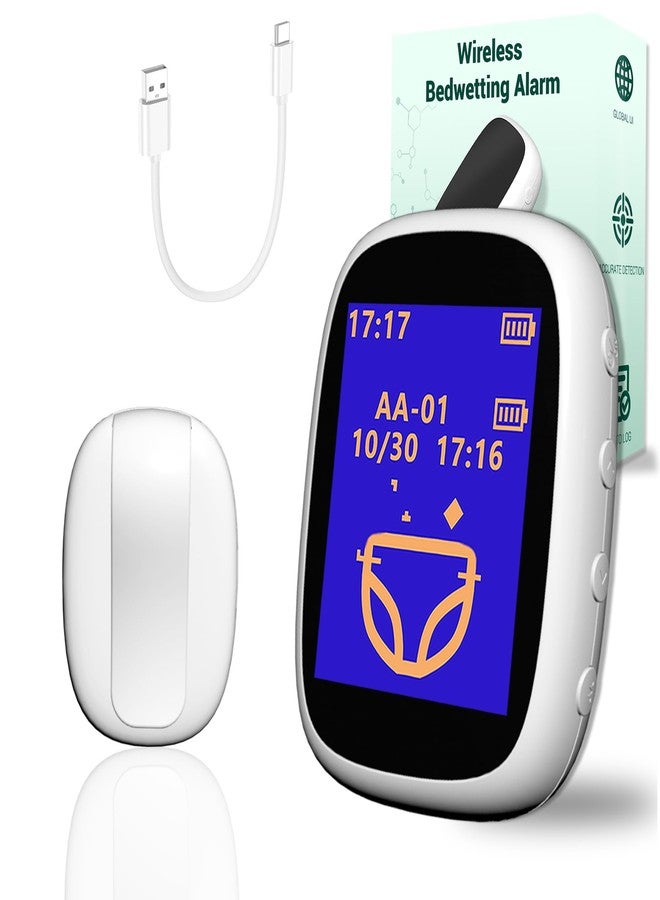 Zexyvor Wireless Bedwetting Alarm for Boys and Girls USB-C Rechargeable, High Sensitivity, Triple Alert with Flashing Light, Loud Sound, Vibration, Pee Alarm, Bedwetting Solutions, Night Time Potty Training - Image 1