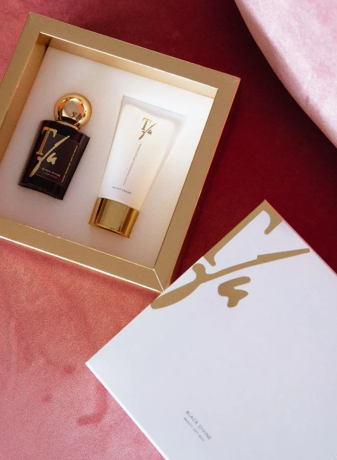 تياترو Giftbox Beauty Black Divine EDP 50ml + Velvel Cream 75ml