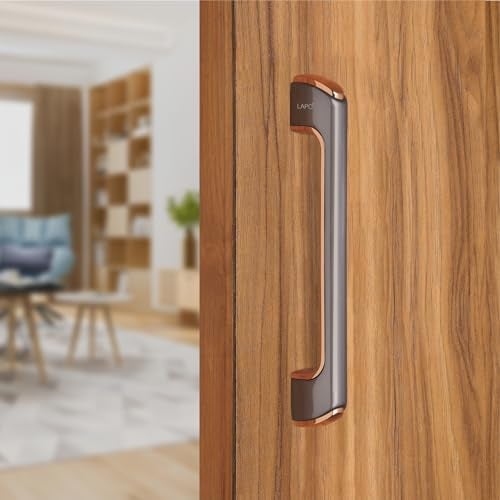 LAPO Door Handles for Main Door | Main Door Handle | Wooden & Glass Pull Handle | Door Handle-LDH (10 Inches-Pack of 1) Rose Gold Finish | 3 Years Warranty - Image 1