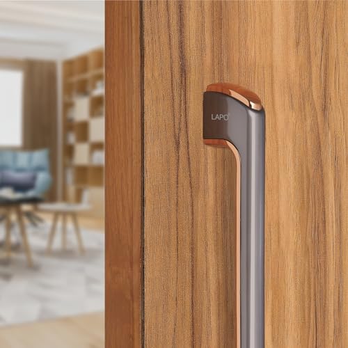 LAPO Door Handles for Main Door | Main Door Handle | Wooden & Glass Pull Handle | Door Handle-LDH (10 Inches-Pack of 1) Rose Gold Finish | 3 Years Warranty - Image 5