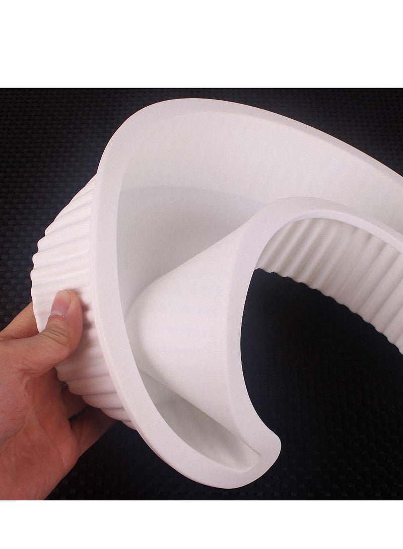 Y&D قالب كعكة سيليكون على شكل هلال أبيض 25 سم × 9.5 سم × 5.5 سم - Image 2