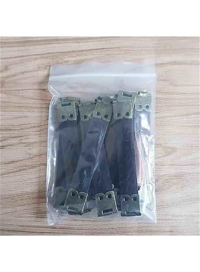 Internal Flex Purse Frame 10PCS 12cm DIY Spring Clips Flex Frames Handbag Hinges Clip Metal Internal Flex Frames for Coin Bag Purse Wallet DIY Craft  - Image 3