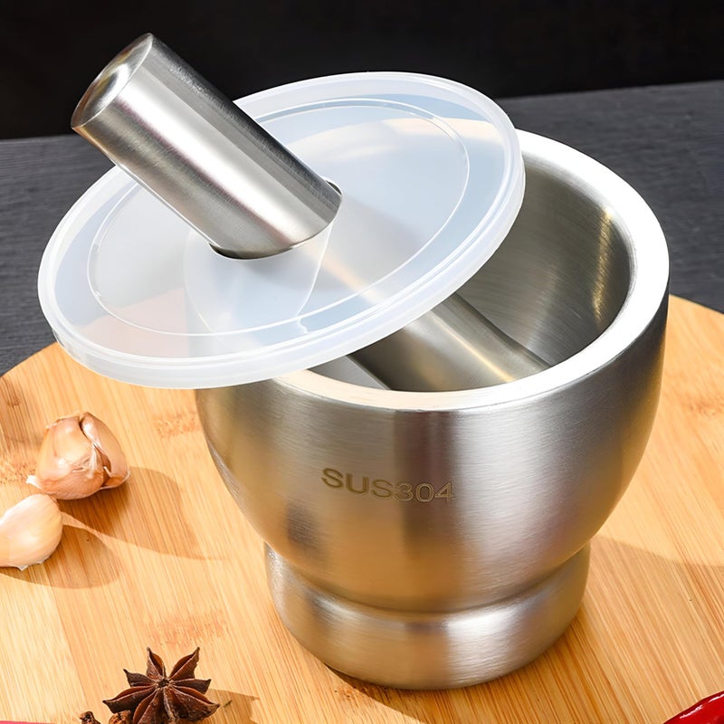 Hon Stainless Steel 316 Safe for Baby Food Preparation - Hygienic and Antibacterial Manual Grinder - Easy to Use and Sterilize for Preparing Fresh Pureed Meals - Image 5