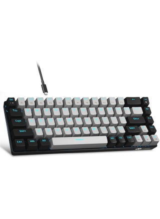 MageGee Portable 60% Mechanical Gaming Keyboard, MK-Box LED Backlit Compact 68 Keys Mini Wired Office Keyboard with Blue Switch for Windows Laptop PC Mac - Black/Gray - pzsku/Z1CBBD68D2F12054B7349Z/45/_/1710436545/5670e248-b4b8-497d-bd09-869b3b42fa05