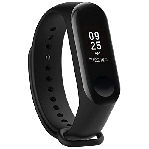 INEFABLE Mi Band 3 and 4 Straps Original for Mi Band M3 and M4 Wristband Strap Soft Silicone Adjustable Band Strap-Black-Blue-Wine-Red-Peach-Pack of 5 - Image 2