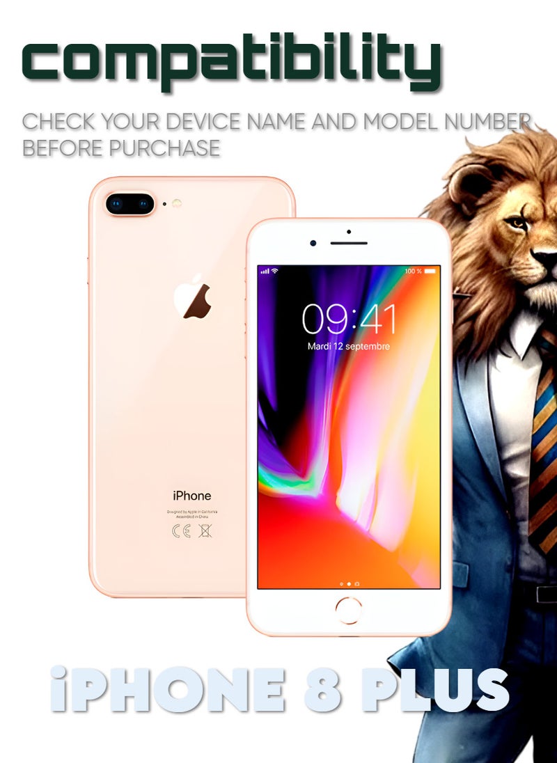 ACLIX 2 Pieces Antistatic ESD Dustproof Premium Quality High Definition Anti-Spy Privacy Tempered Glass Screen Protector Designed For  iPhone 8 Plus - Image 2