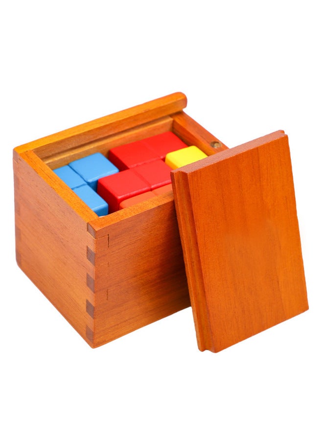 Classical Children's Educational Wooden Toy Blind Box Kongming Lock Luban Lock Adult Decompression Parent-Child Interactive Unlock Game