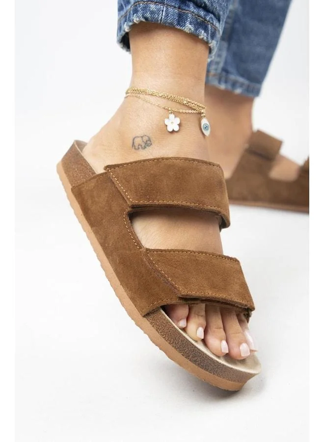 Vina Genuine Leather strap Slip-On Sandal.