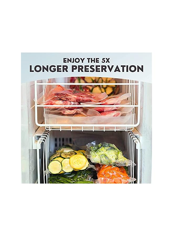 Raxoom Sealer Machine With Automatic Bag Detection - Bragmart Automatic Vacuum Sealing Machine - Compact Design - Dry & Moist Food Modes - Comes With 20 Pre-Cut Food Bags - Image 2