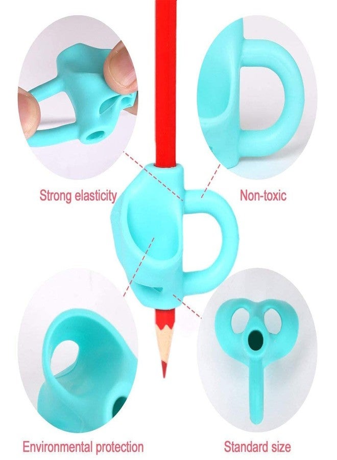 Newvent Silicone Pencil Grips for Kids Handwriting | Pencil And Pen Grip Posture Correction Tool for Children (Pack of 3) - Image 3