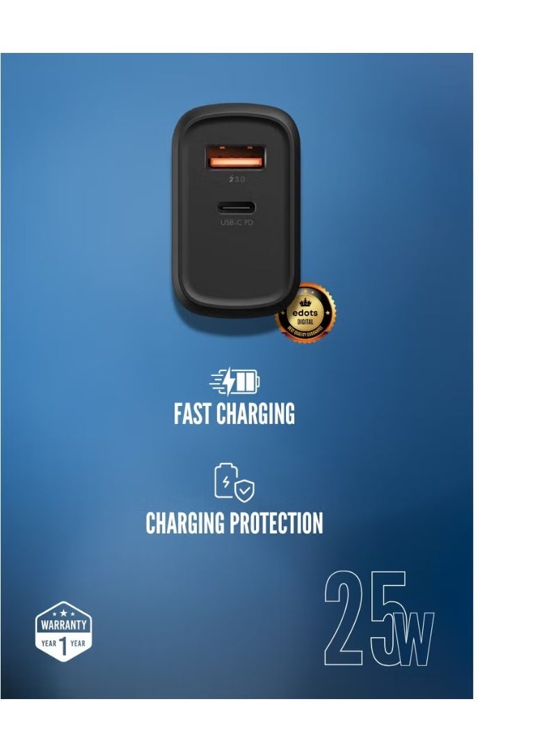 OALE iFast 50 | Compact 25W Fast Charger | Smart Type-C PD + QC 3.0 Adapter - Image 4