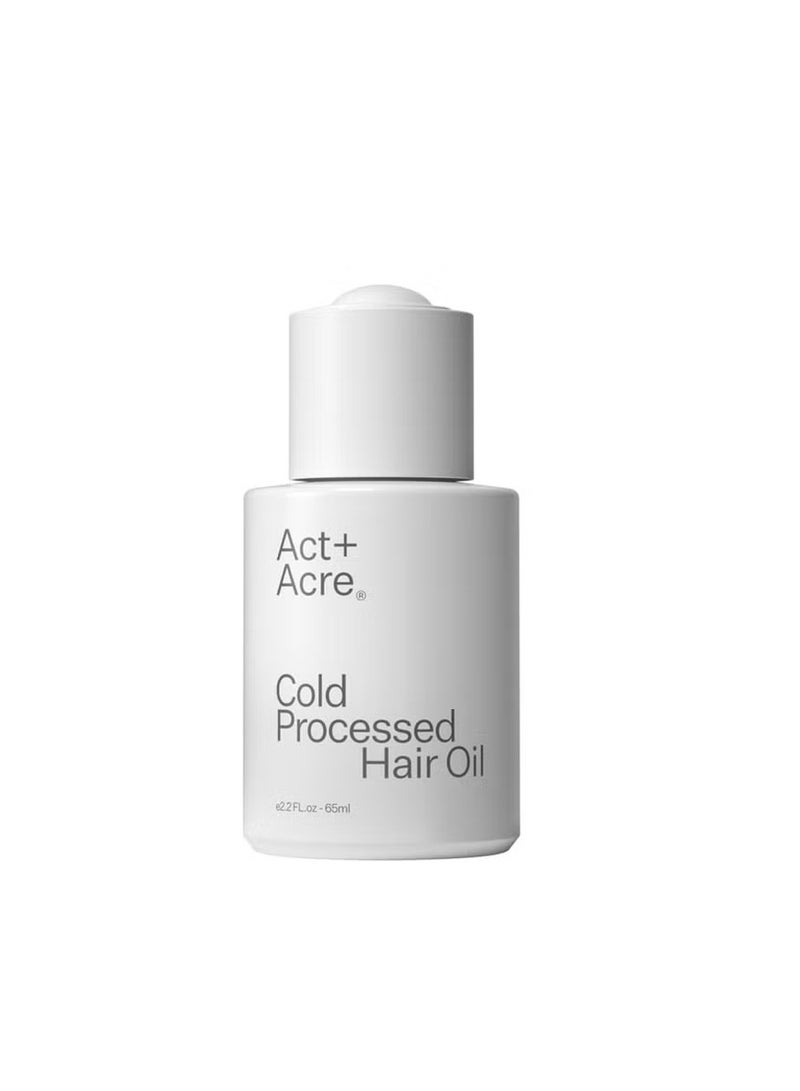 Act+Acre Cold Processed Hair Oil 65ml - Image 1