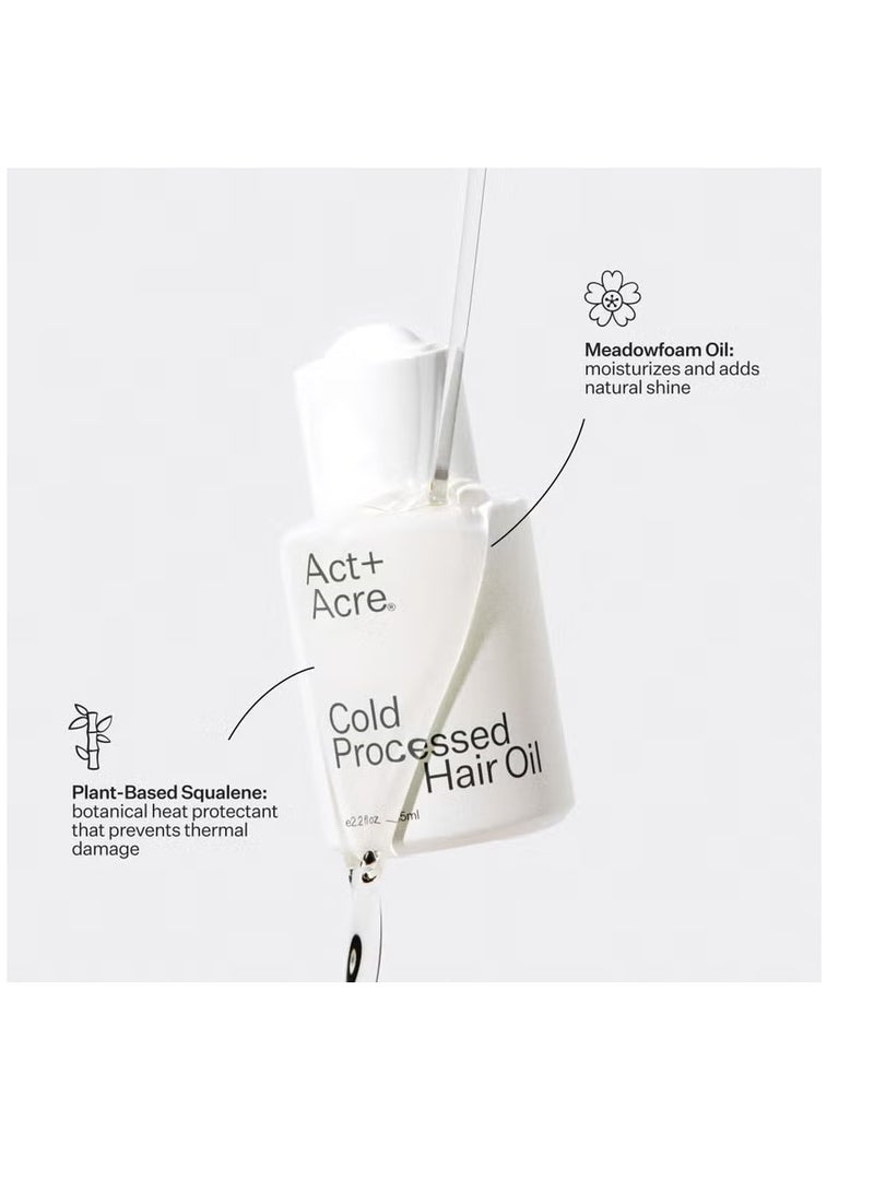 Act+Acre Cold Processed Hair Oil 65ml - Image 4