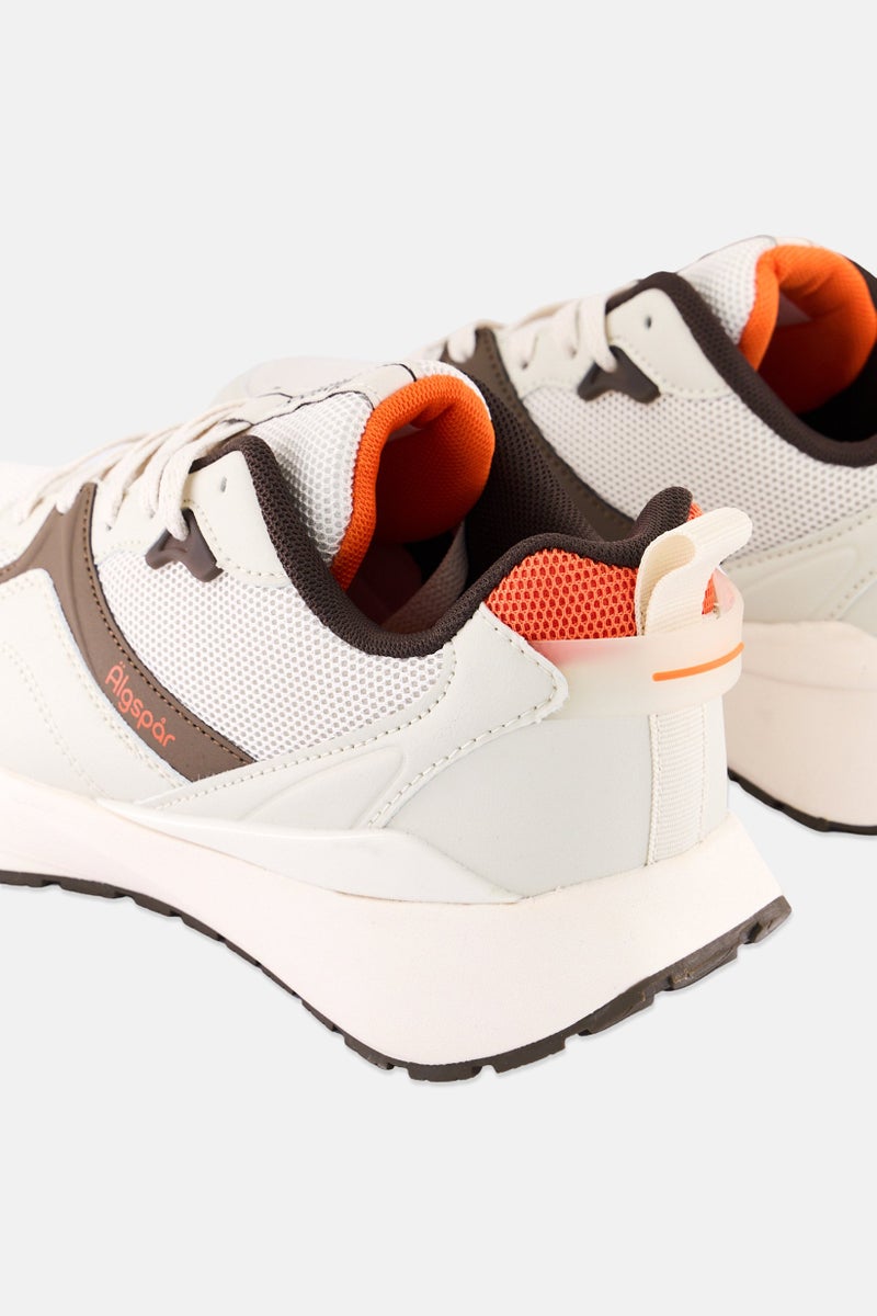 Algspar أحذية رجالية مزودة بأربطة، بيج - Image 2