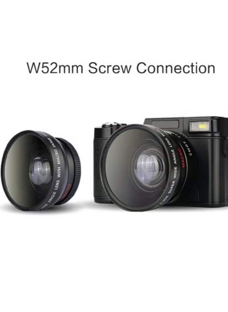 2.7K Full HD 30mp Digital Video Camera, Portable Photography Camera With Rotatable Screen, Lightweight Easy To Cary Action Camera With Digital Zoom, (1pc, Black) - Image 3