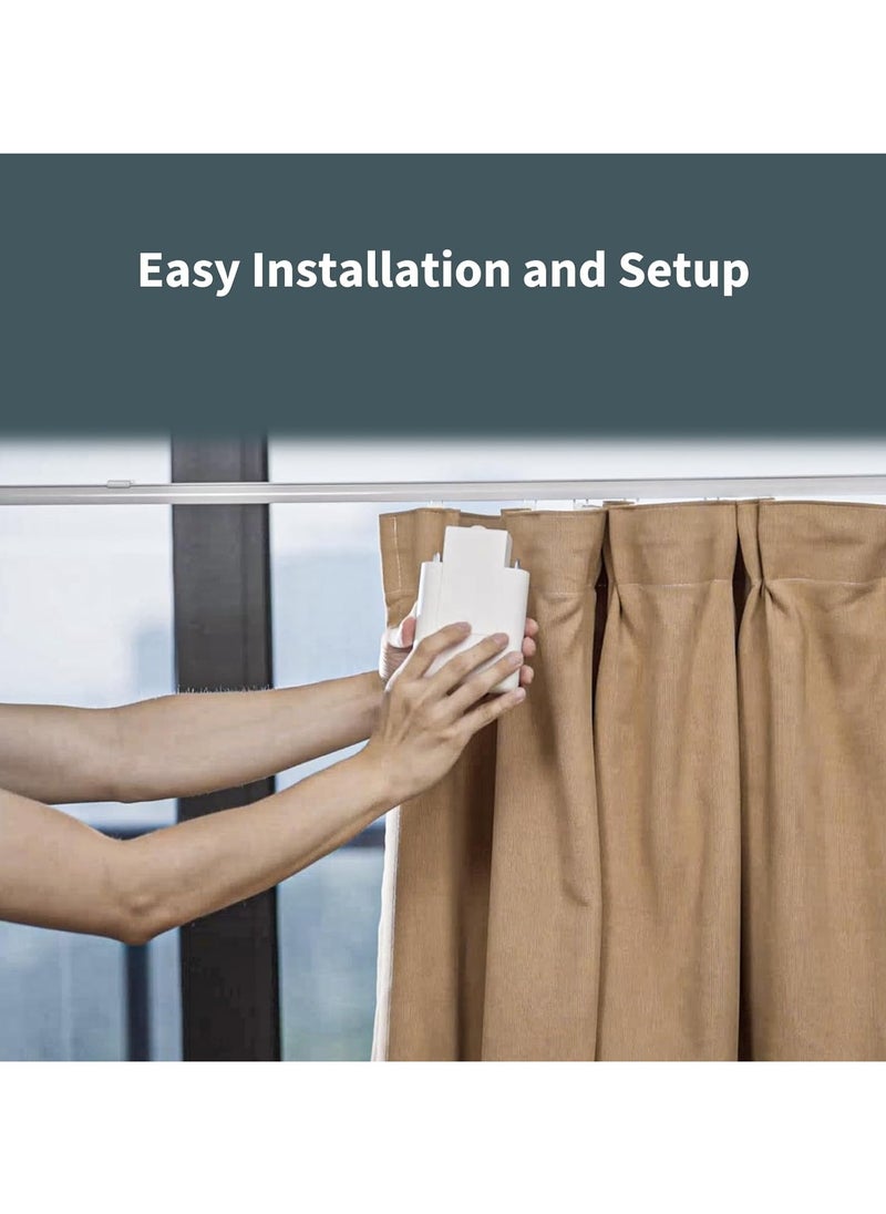 Aqara - Aqara Smart Curtain Motor E1 Track Version,Electric Curtain Driver for Remote Control and Home Automation, Support HomeKit, Alexa, Google Assistant and IFTTT,AQARA Zigbee 3.0 HUB Requried - Image 1