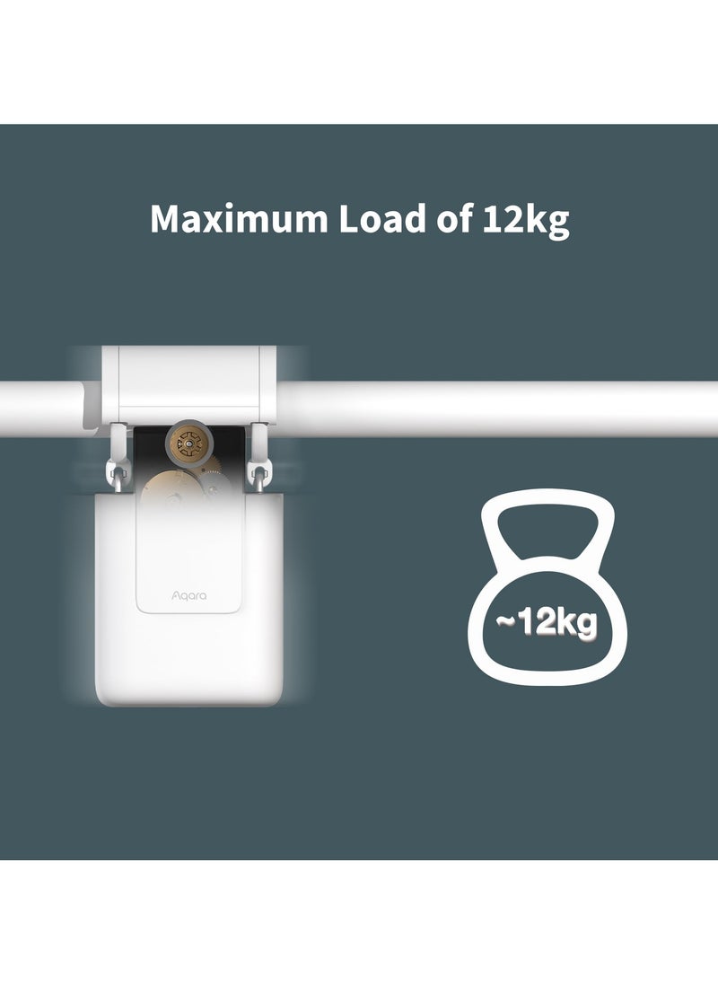 Aqara - Aqara Smart Curtain Motor E1 Track Version,Electric Curtain Driver for Remote Control and Home Automation, Support HomeKit, Alexa, Google Assistant and IFTTT,AQARA Zigbee 3.0 HUB Requried - Image 1