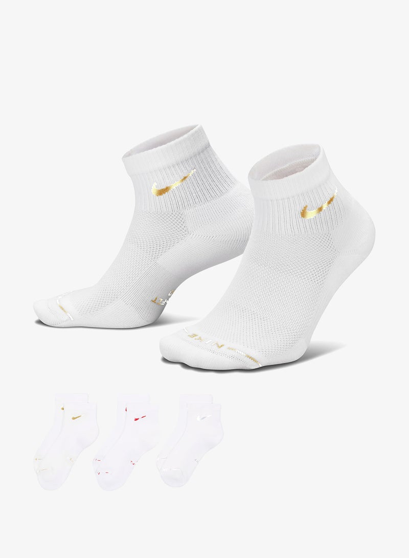 Nike 3-Pack Everyday Elevated Ankle Socks - Image 3