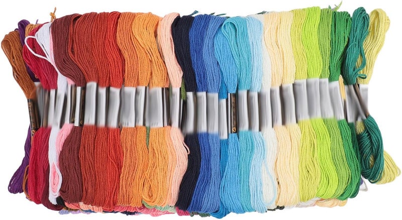150 Colors 6 Strand Polyester Embroidery Floss, Cross Stitch Threads for DIY Sewing Crafts, Multi Color Craft Floss with 8m Length per Skein for Home Decor and Friendship - Image 1