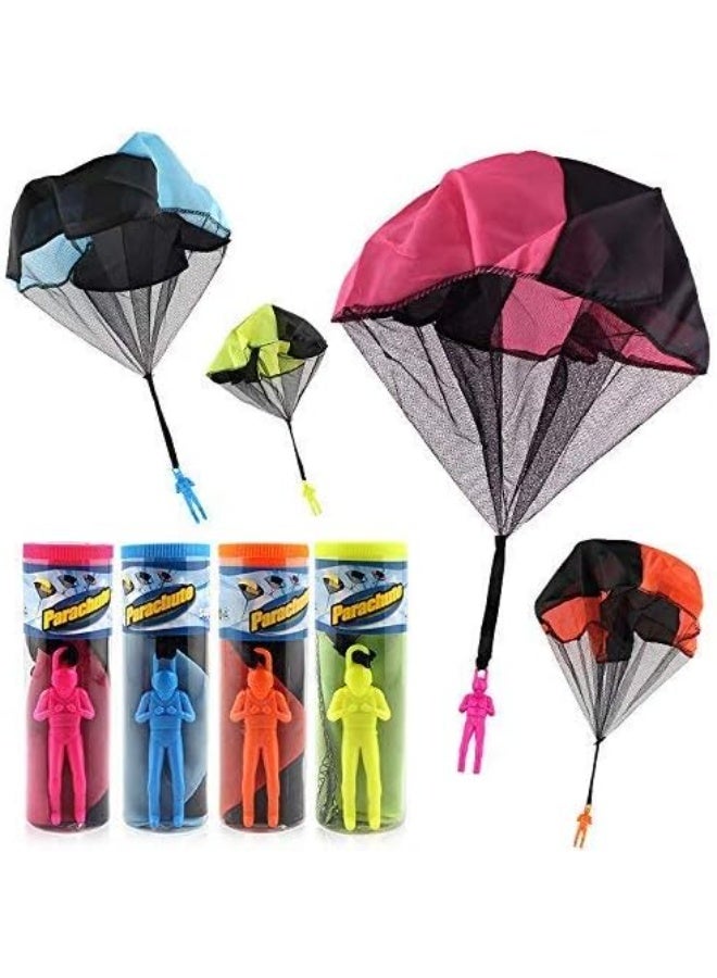 GUDOO 4PCS Set Tangle Parachute Figures Hand Throw Soliders Square Outdoor Children's Flying Toys | No Strin  - Image 1