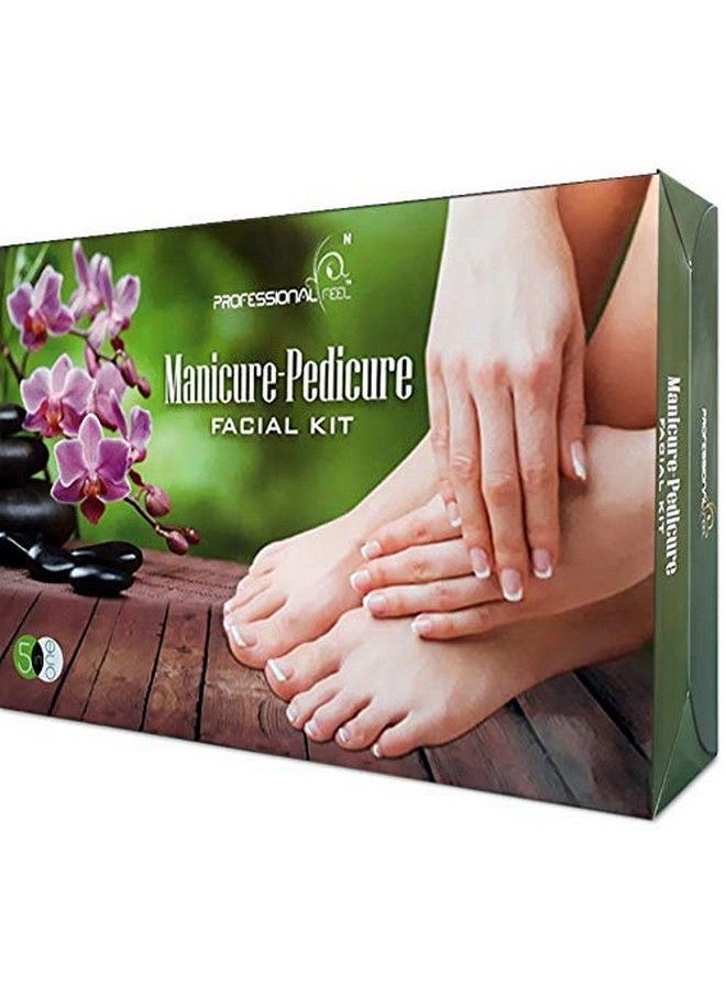 professional feel - Manicure Pedicure Facial Kit For Men & Women Glowing Skin Care Treatment/Instant Glow Care For Beauty Radiance Booster Facial Foam All Skin Types ( Manicure Padicure 250G) - Image 1