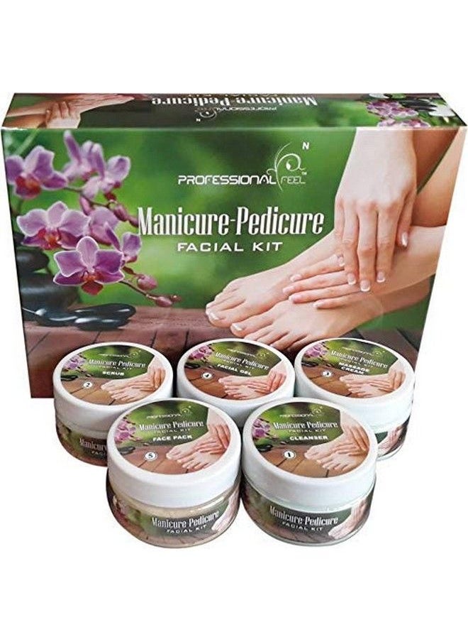 professional feel - Manicure Pedicure Facial Kit For Men & Women Glowing Skin Care Treatment/Instant Glow Care For Beauty Radiance Booster Facial Foam All Skin Types ( Manicure Padicure 250G) - Image 1