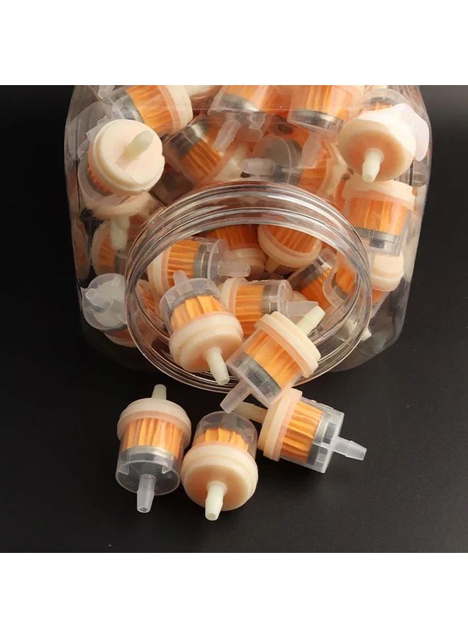6 Pack Universal Motorcycle Fuel Filter High Flow Inline Oil Gas Filter For Carburettor Engines - Image 3