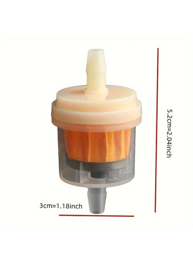 6 Pack Universal Motorcycle Fuel Filter High Flow Inline Oil Gas Filter For Carburettor Engines - Image 4