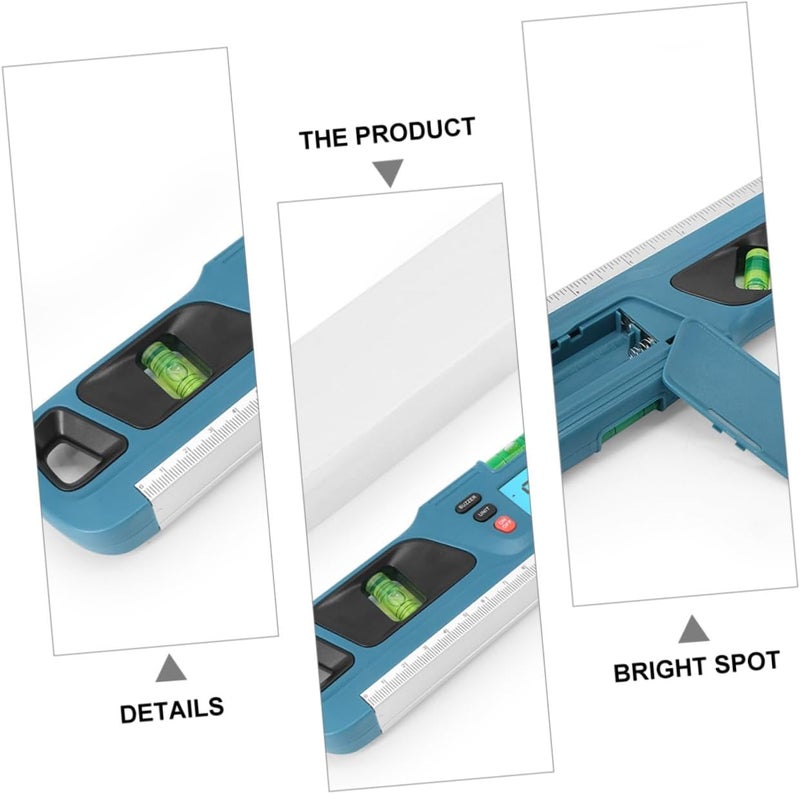 STAHAD Backlight Mini Spirit Level Ruler High Precision Bubble Level Calibrator for Home and Industrial Measuring Anti-drop Design with Voice Prompt Accurate Horizontal Measuring Tool - Image 4