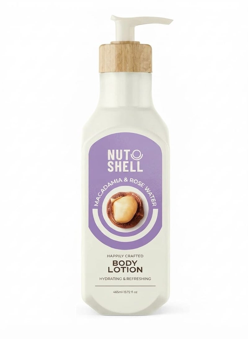 Nut Shell Macadamia & Rose Water Body Lotion - 465 ml - Image 1