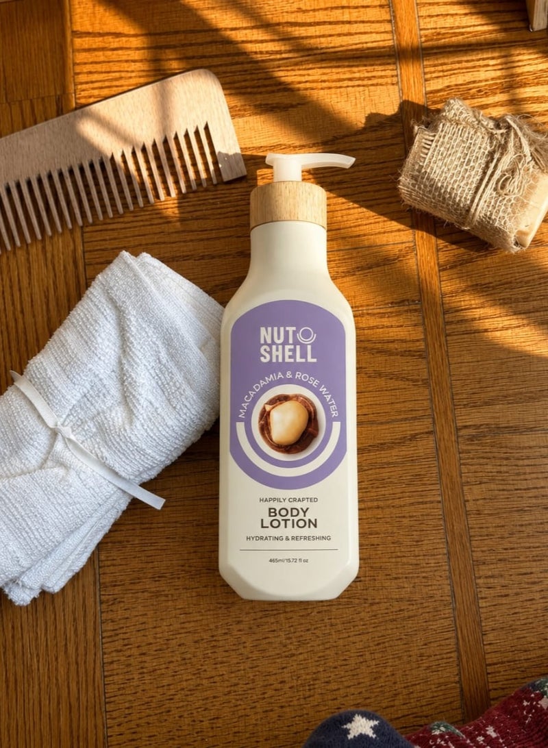 Nut Shell Macadamia & Rose Water Body Lotion - 465 ml - Image 3