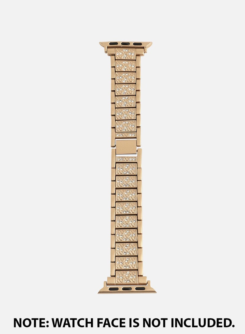 Haute Sauce Embellished Casual Chain Strap Alloy Apple Watch Strap For Women | 42mm/44mm/45mm  - Image 4