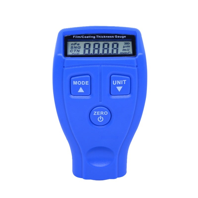 Coating Thickness Gauge: Blue ABS Material, High Precision Probe, LCD Backlight Display - Quick Accurate Measurement, 3 Test Modes, Auto Shutoff Portable Gauge for Metal Surface, Auto Testing, Manufac - Image 1
