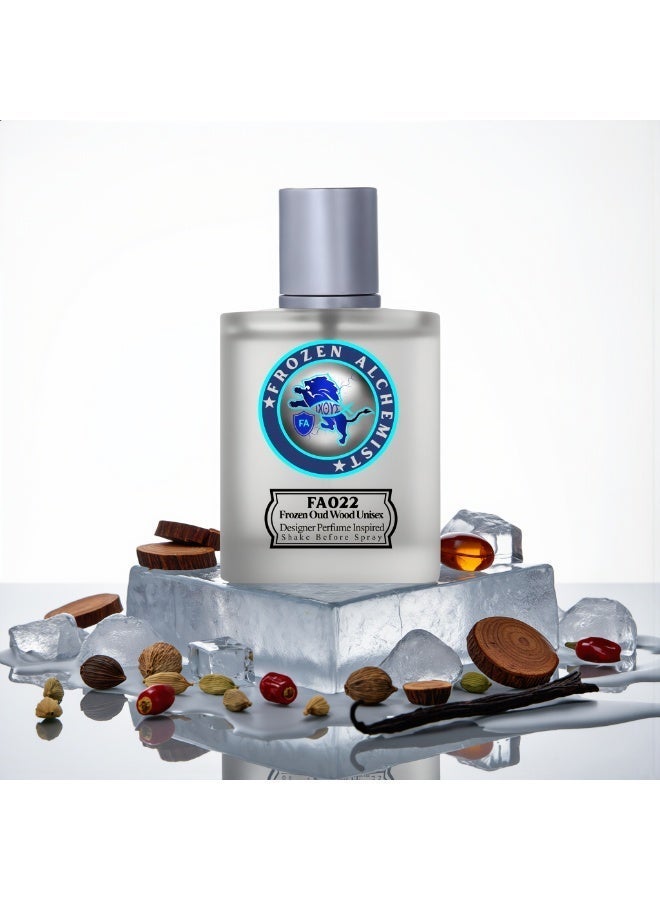 Frozen Alchemist Frozen Oud Wood (FA022) Eau De Parfum For Men & Women 100ml | Long Lasting Oud Woody Spicy Fragrance | Inspiration By TF's - Image 2