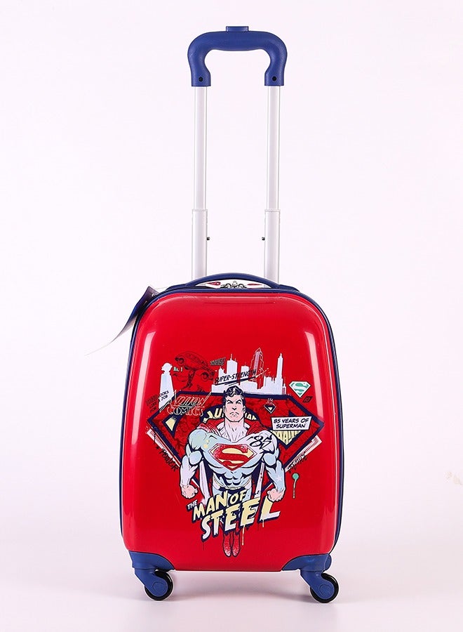 Warner Bros حقيبة وارنر براذرز سوبرمان للأطفال مع ملصقات قابلة لإعادة الاستخدام مقاس 18 بوصة - Image 1