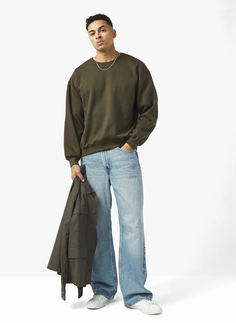 Seventy Five Basics Oversized Basic Sweatshirt