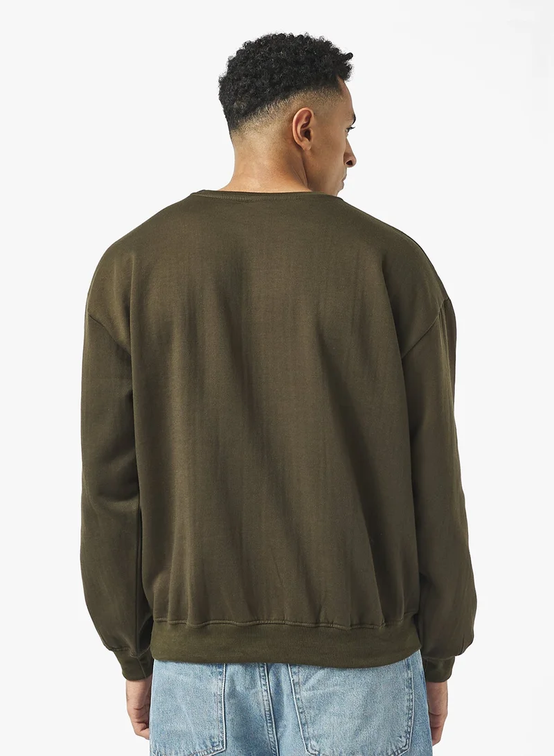 Seventy Five Basics Oversized Basic Sweatshirt