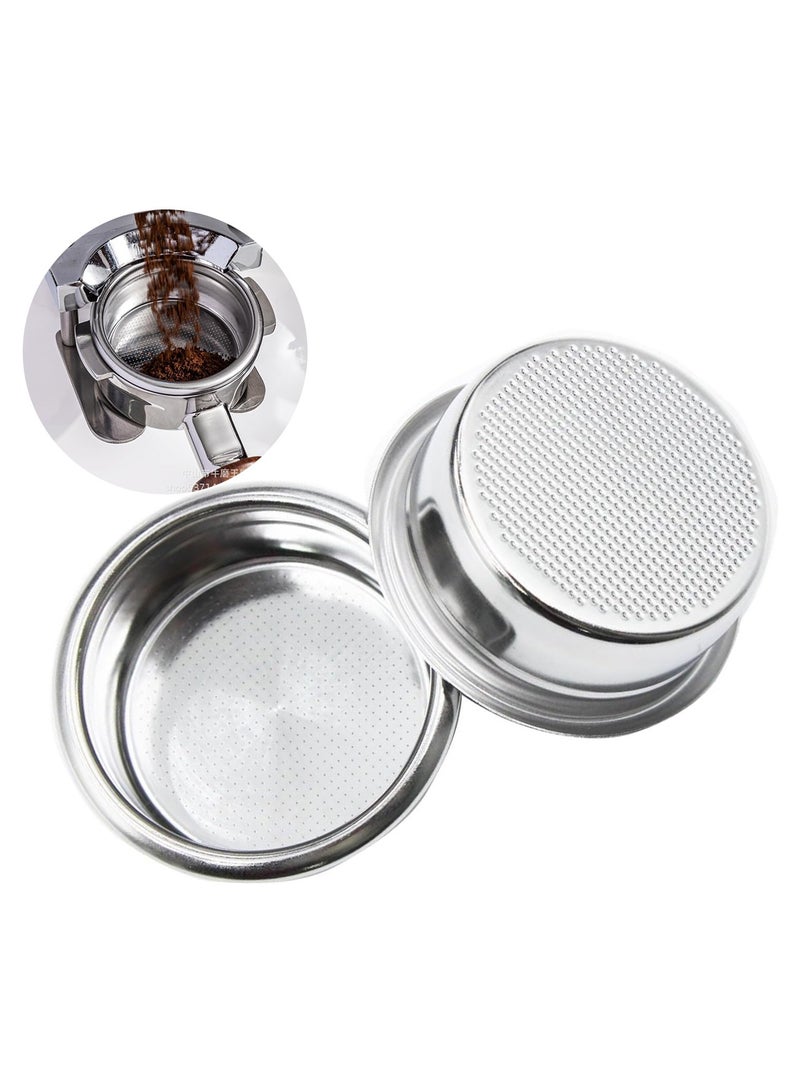 OMRAN CART 54mm Coffee Filter Basket for Portafilters, Stainless Steel, 2 Cup Size, Holds Up to 18g Ground Coffee - Image 1